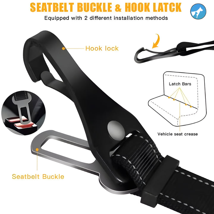 2-in-1 Multi-Function Dog Seat Belt